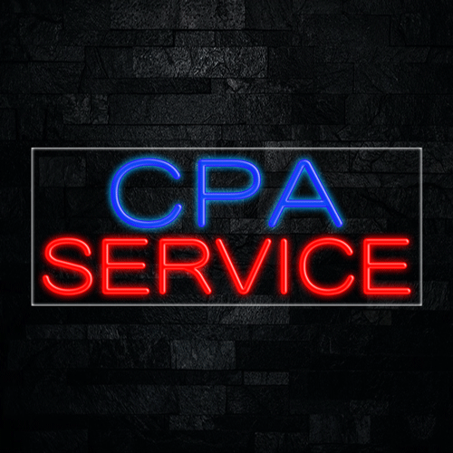 CPA Service LED Flex Sign 32″ x 13″