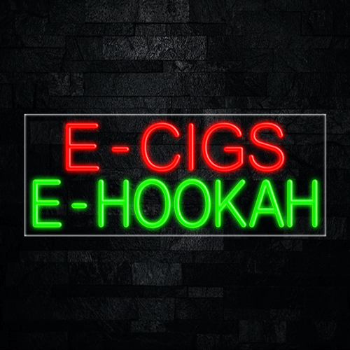 E-Cigs E-Hookah LED Flex Sign 32″ x 13″