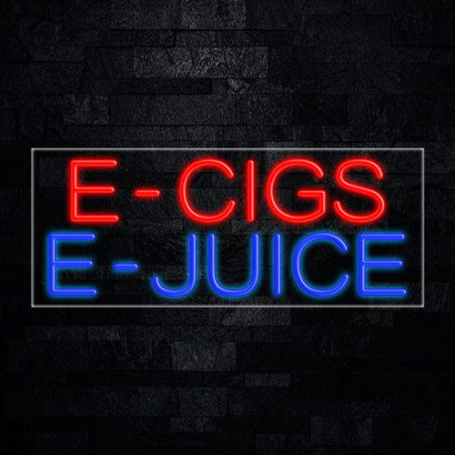 E-Cigs E-Juice LED Flex Sign 32″ x 13″