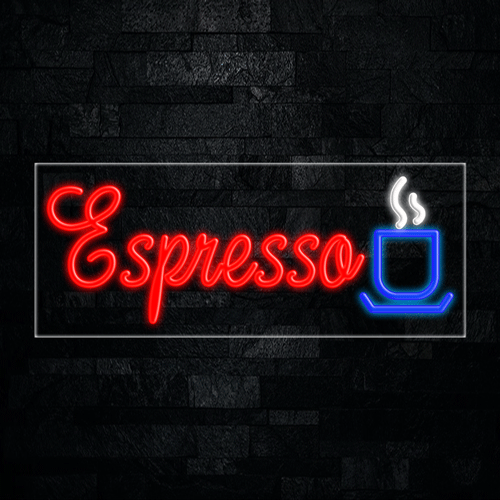 Espresso LED Flex Sign 32″ x 13″