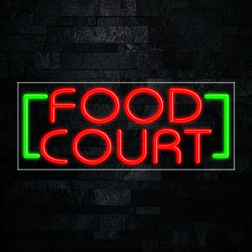 Food Court LED Flex Sign 32″ x 13″