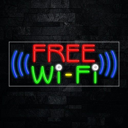 Free Wi Fi LED Flex Sign 32″ x 13″