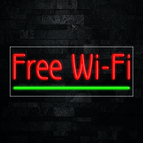 Free Wi Fi LED Flex Sign 32″ x 13″