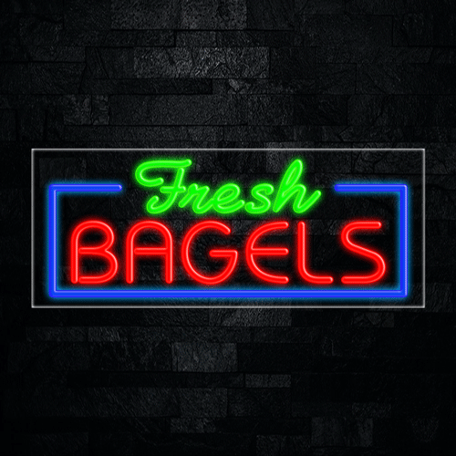 Fresh Bagels LED Flex Sign 32″ x 13″