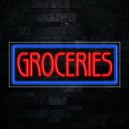 Groceries LED Flex Sign 32″ x 13″