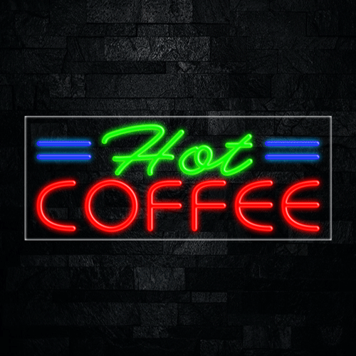 Hot Coffee LED Flex Sign 32″ x 13″