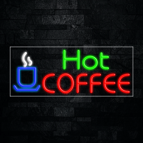 Hot Coffee LED Flex Sign 32″ x 13″