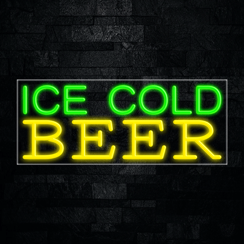 Ice Cold Beer LED Flex Sign 32″ x 13″