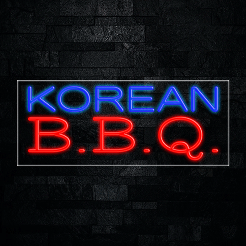 Korean BBQ LED Flex Sign 32″ x 13″