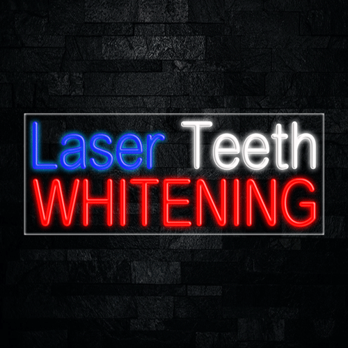 Laser Teeth Whitening LED Flex Sign 32″ x 13″