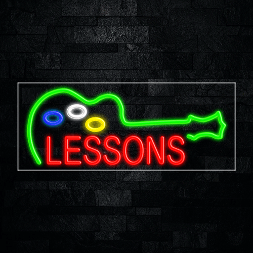 Music Lessons LED Flex Sign 32″ x 13″