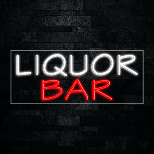 Liquor Bar LED Flex Sign 32″ x 13″