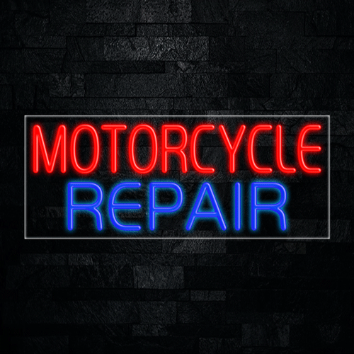 Motorcycle Repair LED Flex Sign 32″ x 13″