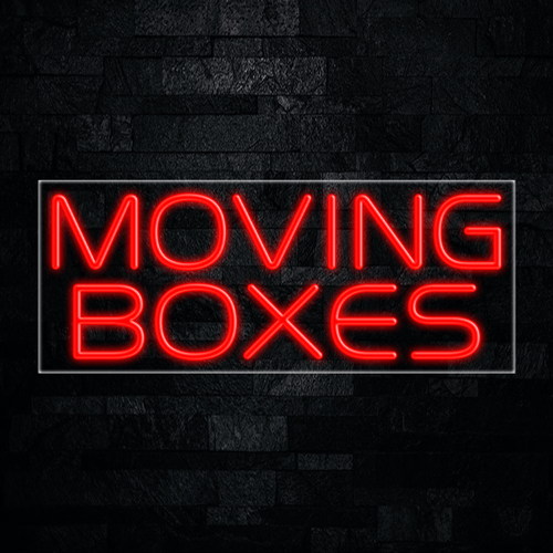 Moving Boxes LED Flex Sign 32″ x 13″