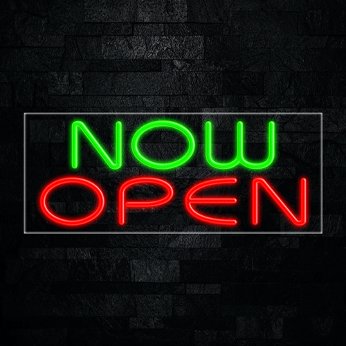 Now Open LED Flex Sign 32″ x 13″