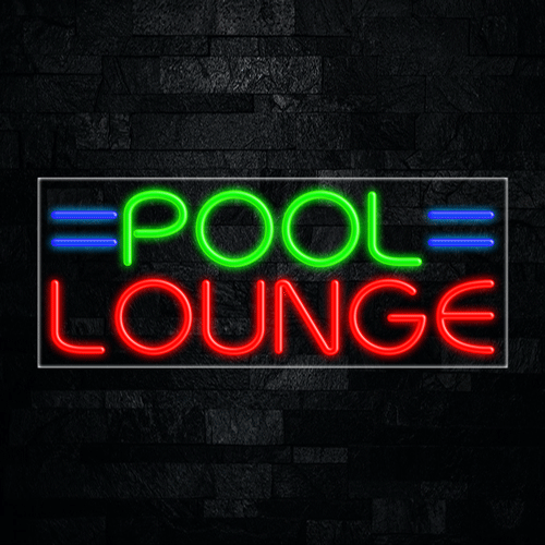 Pool Lounge LED Flex Sign 32″ x 13″