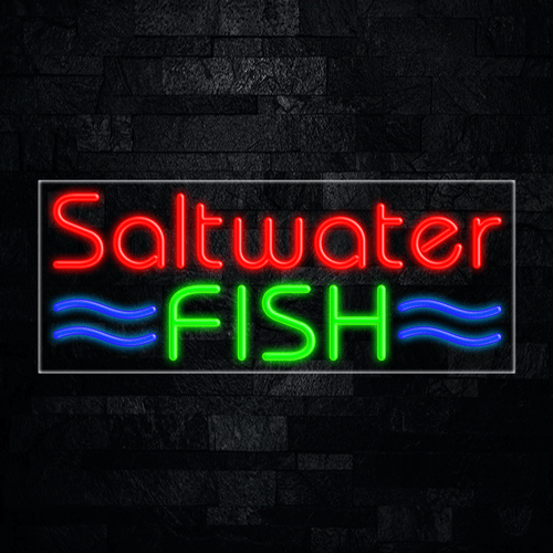 Saltwater Fish LED Flex Sign 32″ x 13″