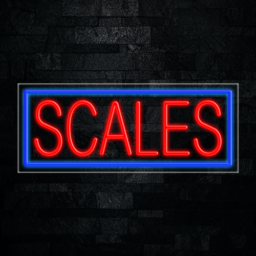 Scales LED Flex Sign 32″ x 13″