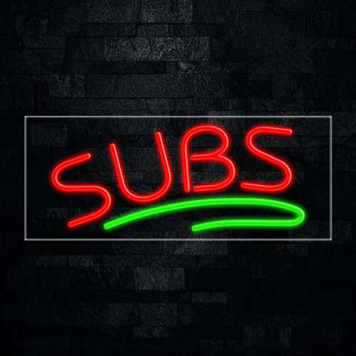 Subs LED Flex Sign 32″ x 13″