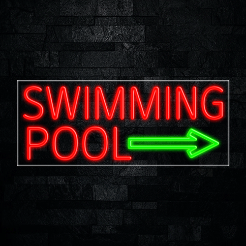 Swimming Pool LED Flex Sign 32″ x 13″