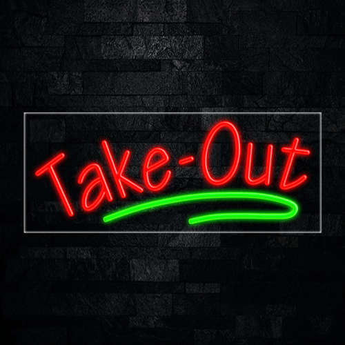 Take Out LED Flex Sign 32″ x 13″