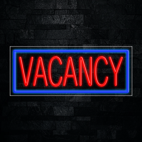 Vacancy LED Flex Sign 32″ x 13″