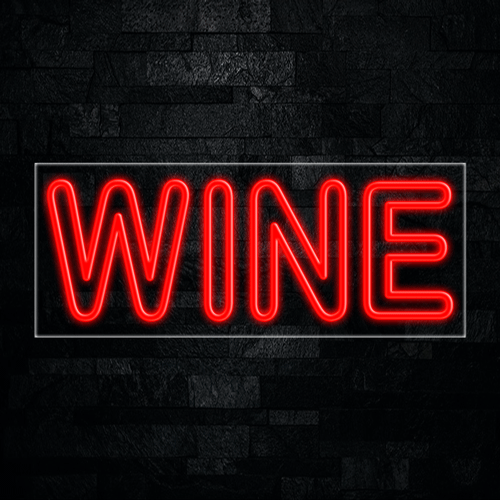 Wine LED Flex Sign 32″ x 13″