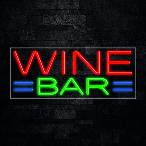 Wine Bar LED Flex Sign 32″ x 13″