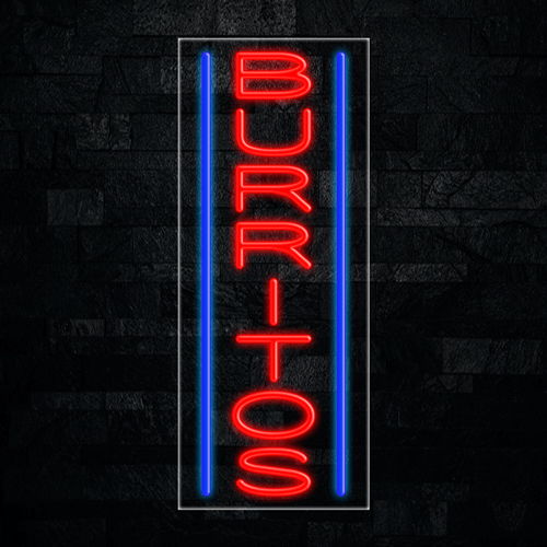 Burritos LED Flex Sign 32″ x 13″