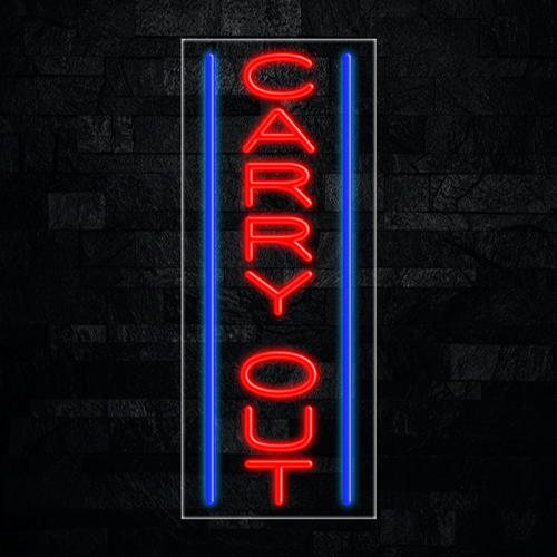 Carry Out LED Flex Sign 32″ x 13″