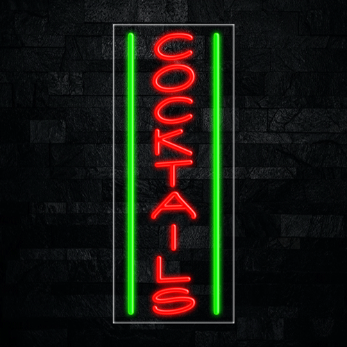 Cocktails LED Flex Sign 32″ x 13″