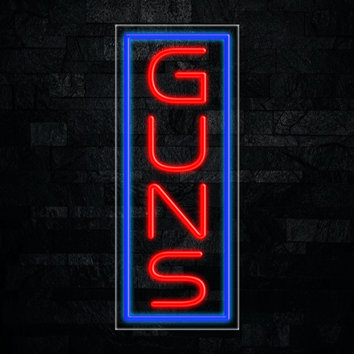 Guns LED Flex Sign 32″ x 13″