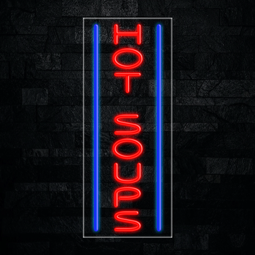 Hot Soups LED Flex Sign 32″ x 13″