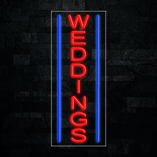 Weddings LED Flex Sign 32″ x 13″