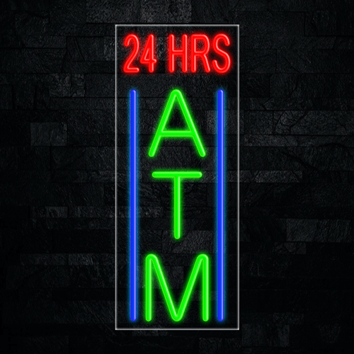 24 Hrs ATM LED Flex Sign 32″ x 13″