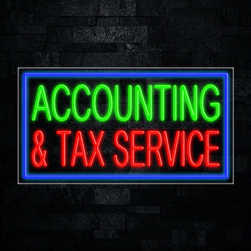 Accounting & Services LED Flex Sign 37″ x 20″