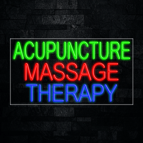 Acupture Msg Therapy LED Flex Sign 37″ x 20″