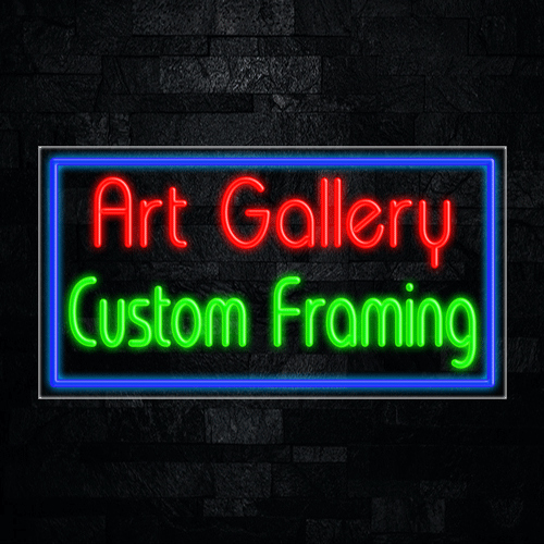 Art Gallery Custom Frm LED Flex Sign 37″ x 20″