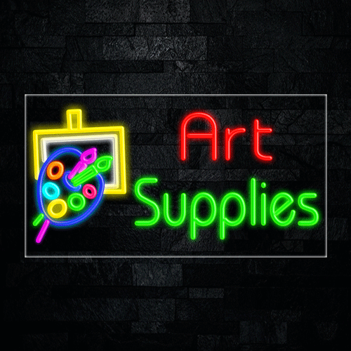 Art Supplies LED Flex Sign 37″ x 20″