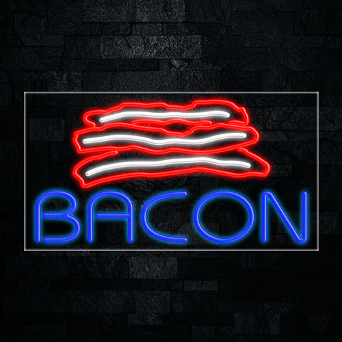 Bacon LED Flex Sign 37″ x 20″