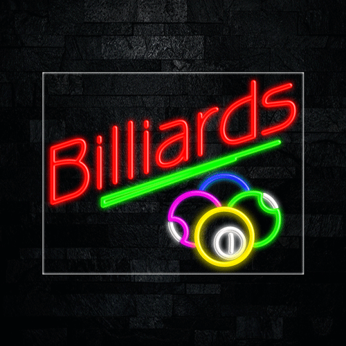 Billiards LED Flex Sign 31″ x 24″