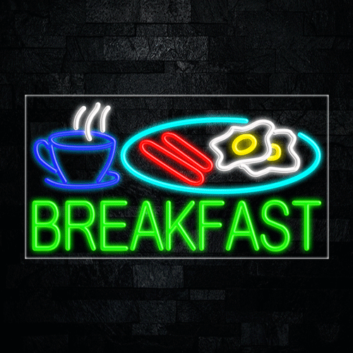 Breakfast LED Flex Sign 37″ x 20″