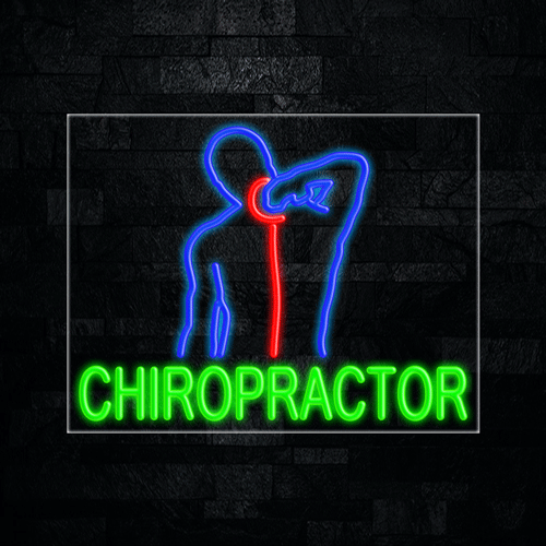 Chiropractor LED Flex Sign 31″ x 24″