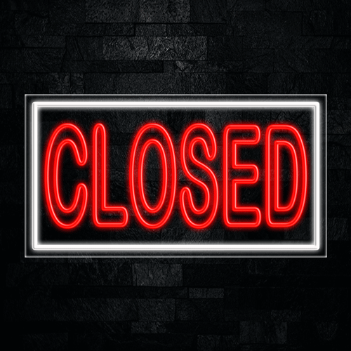 Closed LED Flex Sign 37″ x 20″