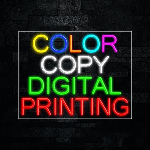 Color Copy Digital Printing LED Flex Sign 31″ x 24″