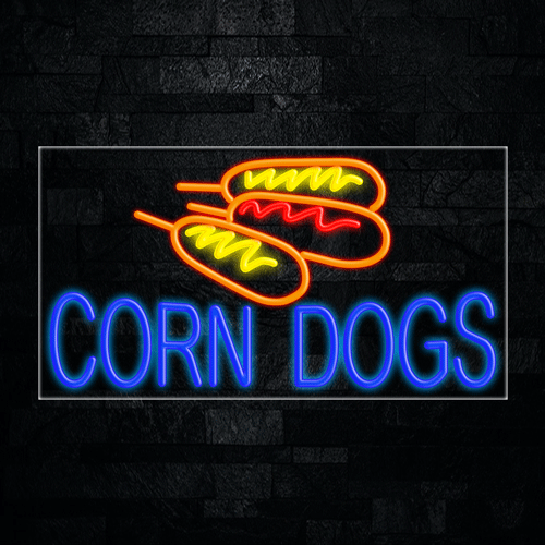 Corn Dogs LED Flex Sign 37″ x 20″