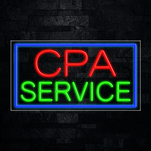 CPA Service LED Flex Sign 37″ x 20″