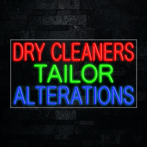 Dry Cleaners Tlr Altions LED Flex Sign 37″ x 20″