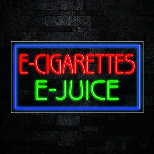 E Cigarettes E Juice LED Flex Sign 37″ x 20″