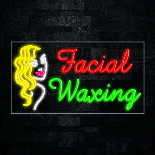 Facial Waxing LED Flex Sign 37″ x 20″